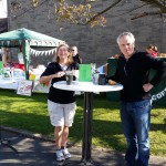 Bev Turner and Andrew Bradley enjoying a coffee!