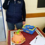 Gill Davis with her wonderful Guess the Weight of the Cake!